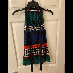 Trina Turk Keyhole Top w/ Bow Tie